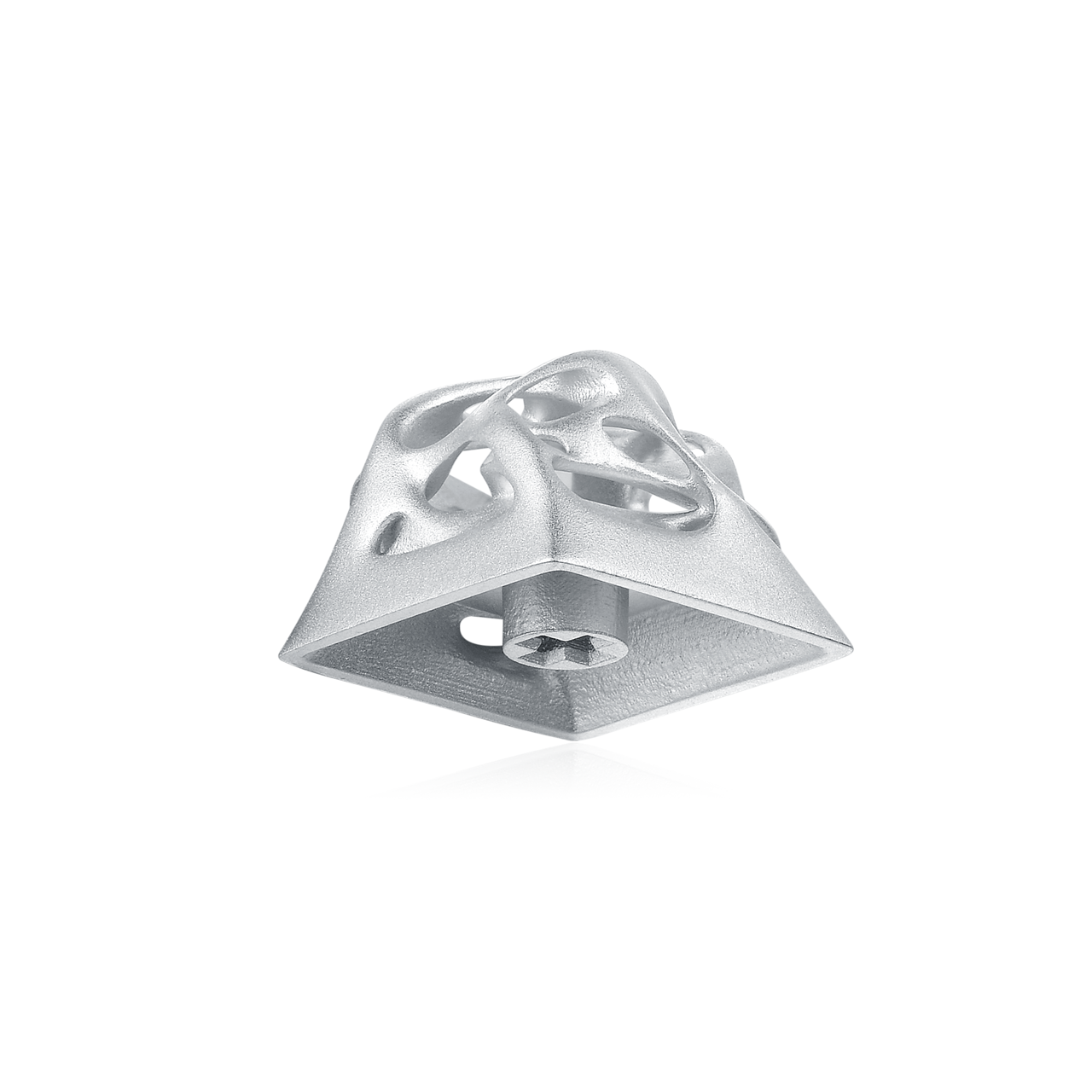 [In Stock] Silver Grind Artisan Keycap (Free Shipping To Some Countries)