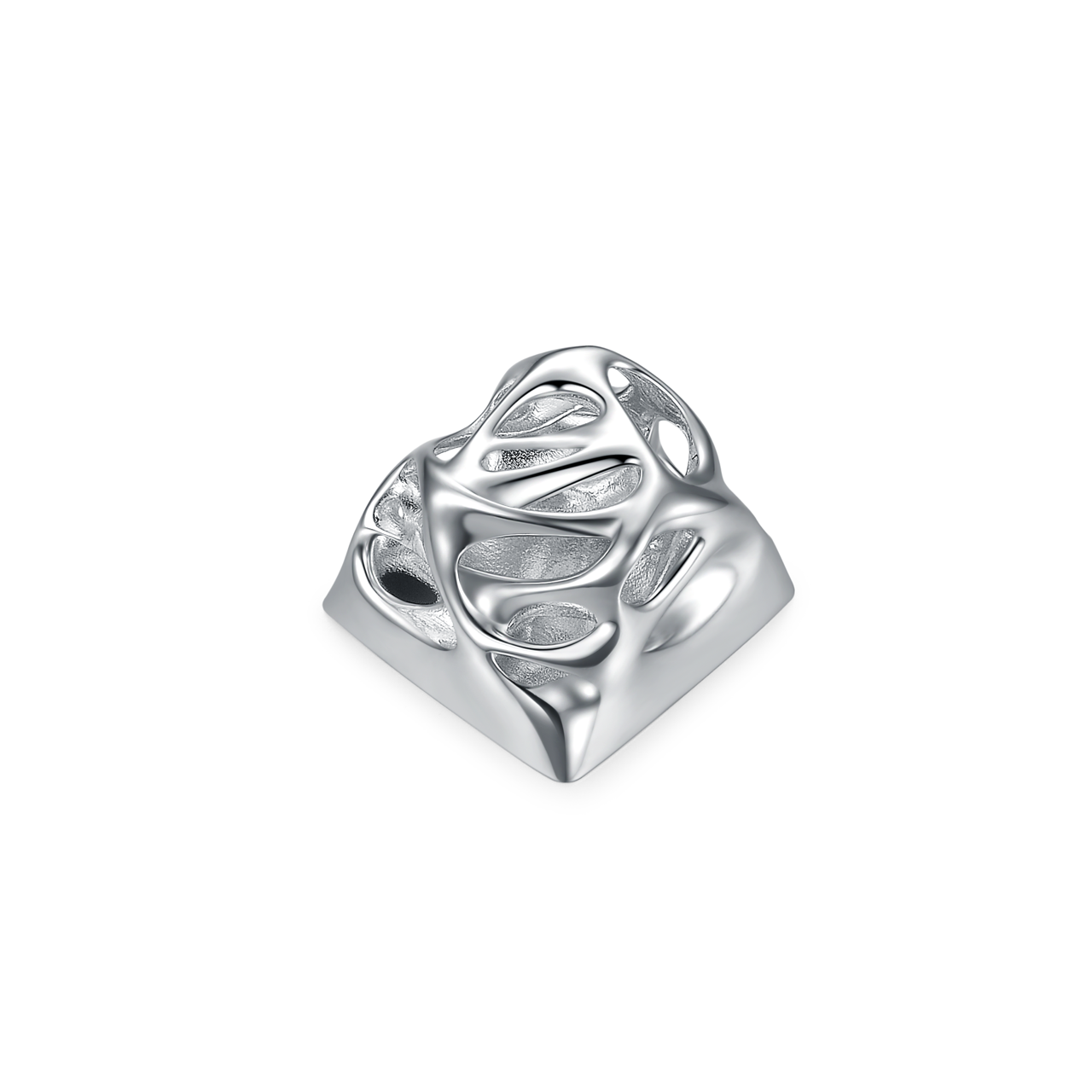 [In Stock] Silver Grind Artisan Keycap (Free Shipping To Some Countries)