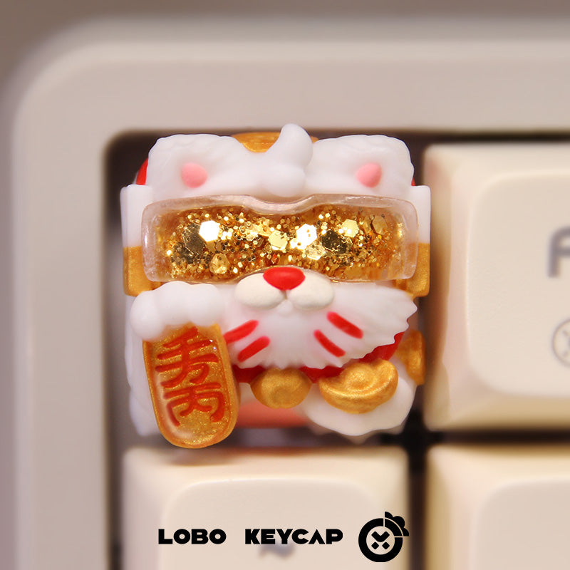 [In Stock] Lucky Cat Handmade Artisan Keycap