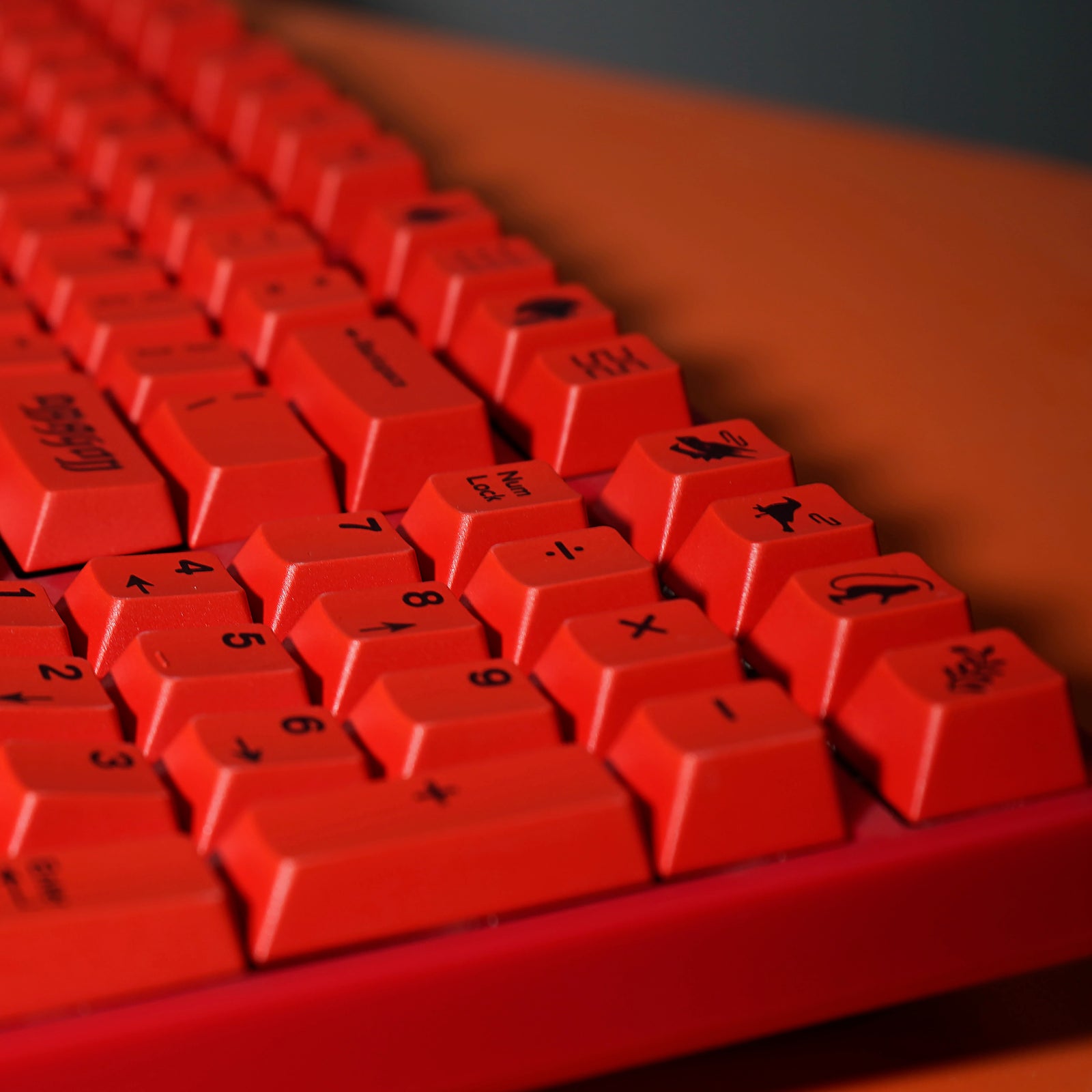 [In Stock] Red Dragon Cherry Profile Dye Sublimation PBT Keycaps