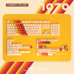 [In Stock] Vintage 1970 Music Theme KCA/Cherry PBT Keycaps Set