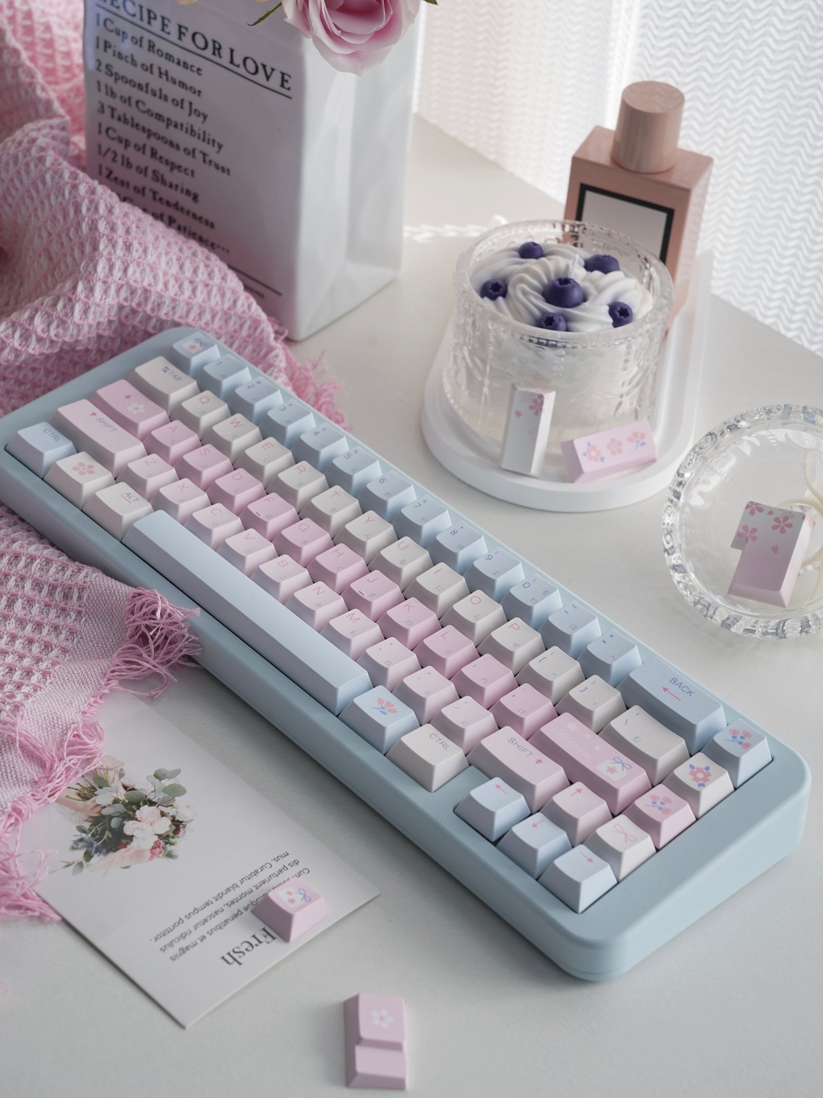 [In Stock] Koizora Japanese Root Cherry PBT Keycaps