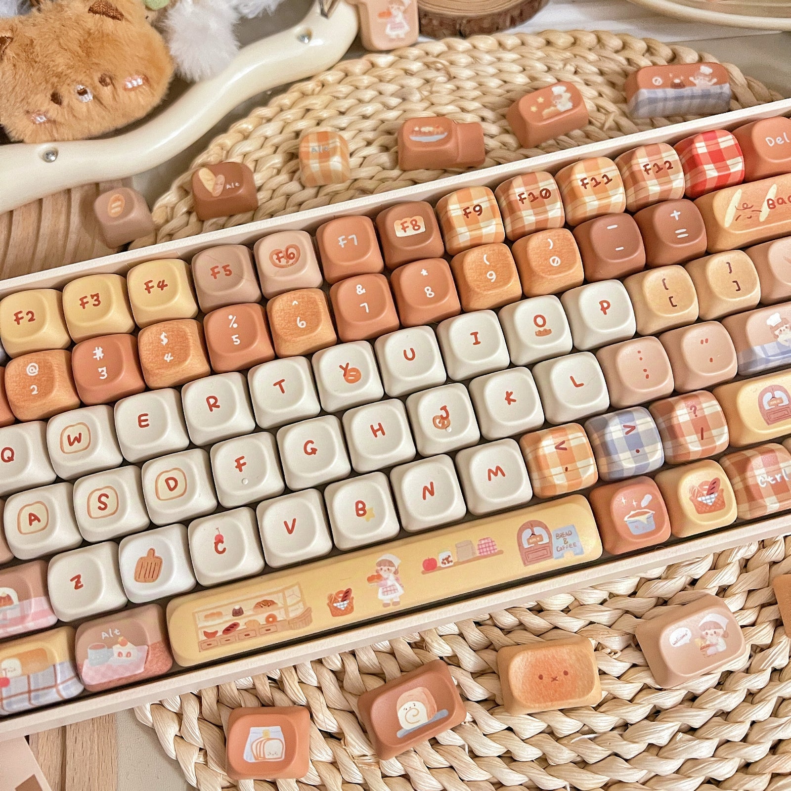 [Pre Order] Toasted Bread Cute Cherry PBT Keycaps