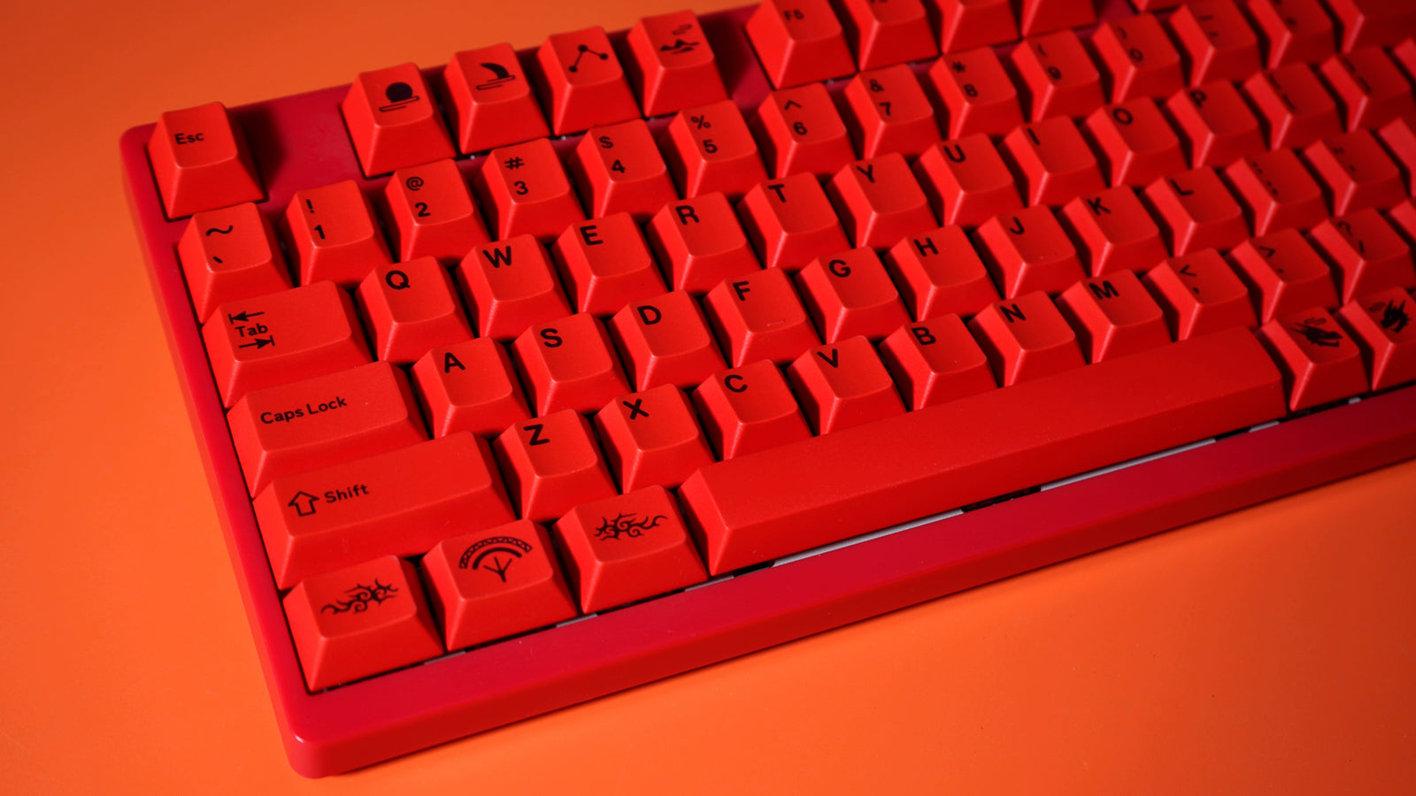 [In Stock] Red Dragon Cherry Profile Dye Sublimation PBT Keycaps