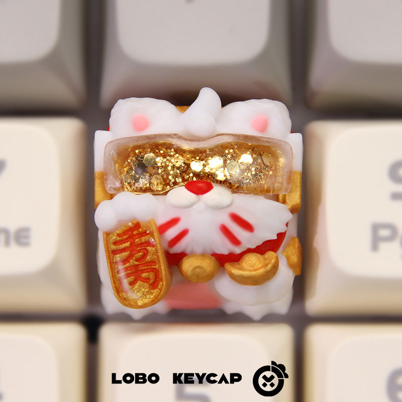 [In Stock] Lucky Cat Handmade Artisan Keycap