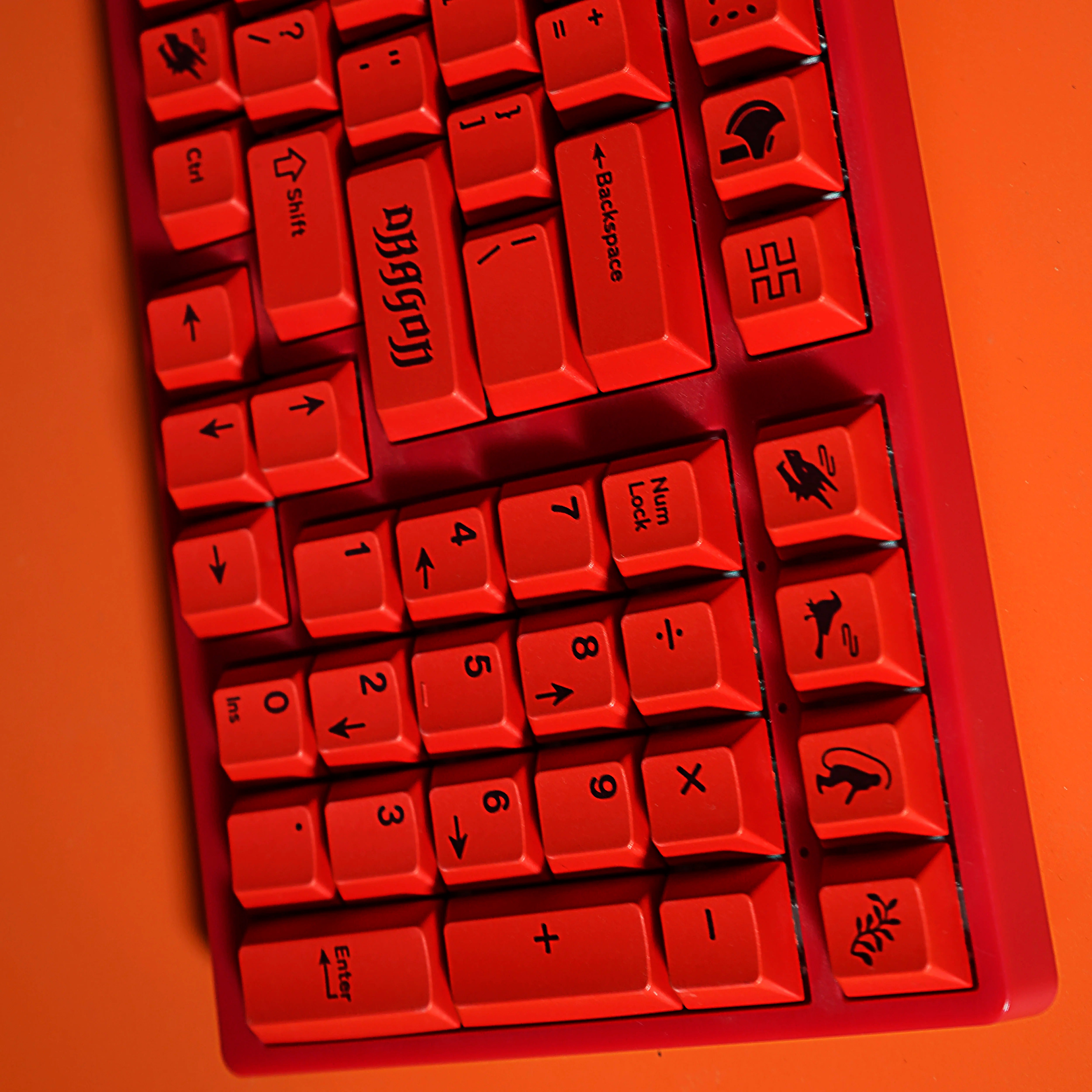 [In Stock] Red Dragon Cherry Profile Dye Sublimation PBT Keycaps