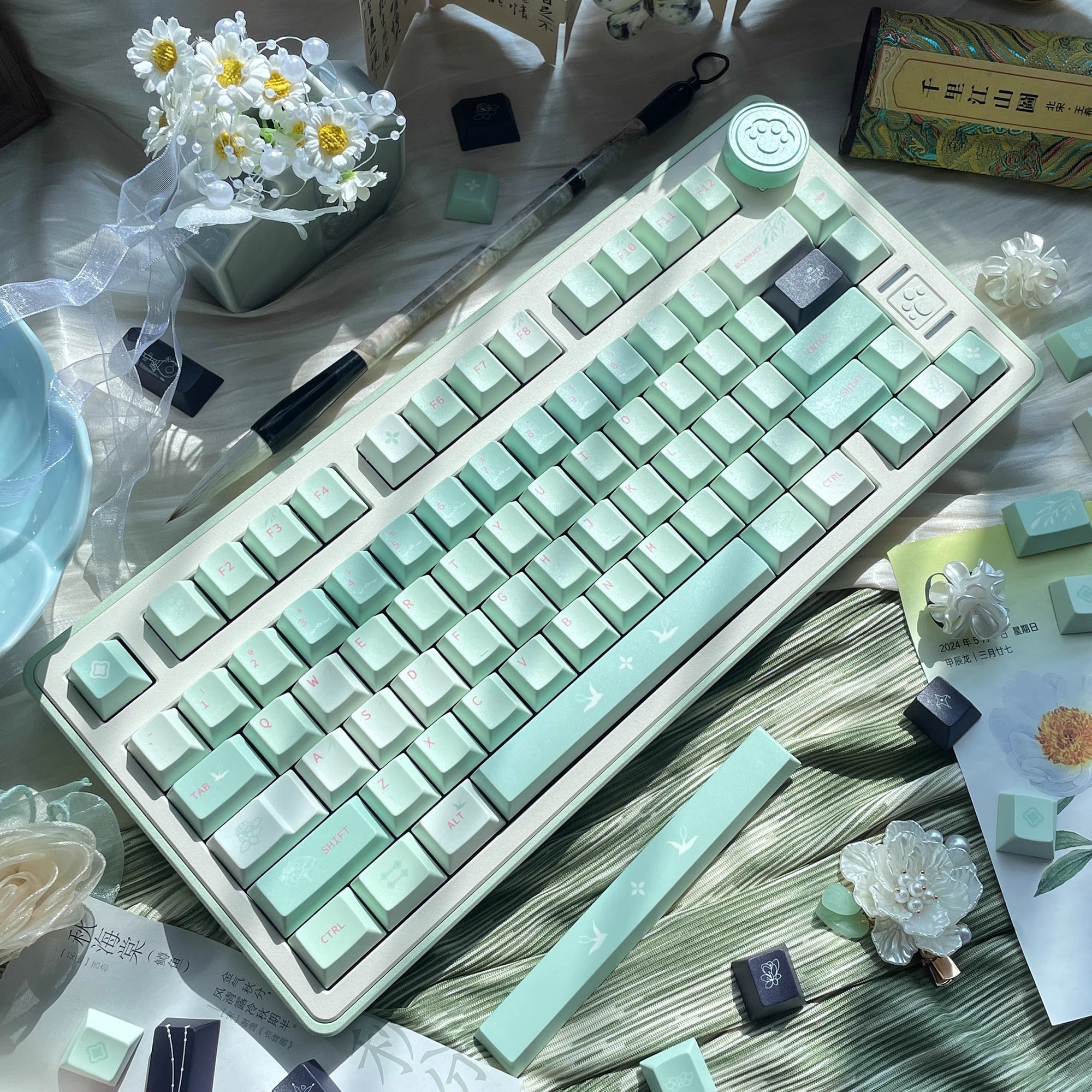 [In Stock] Paper Kite Cherry Profile Dye Sub PBT Keycaps