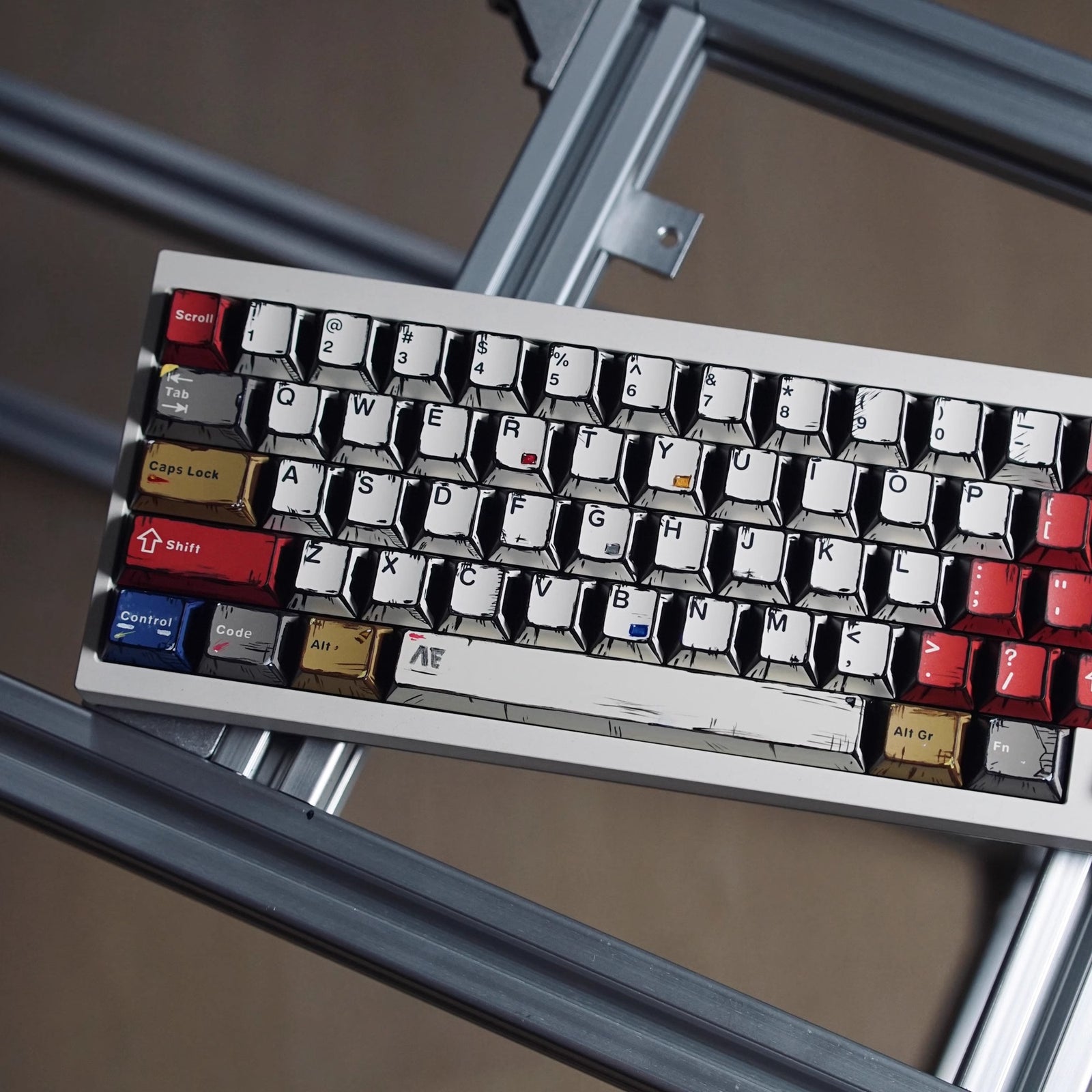 [In Stock] Manga-themed Cherry Profile Dye Sublimation PBT Keycaps