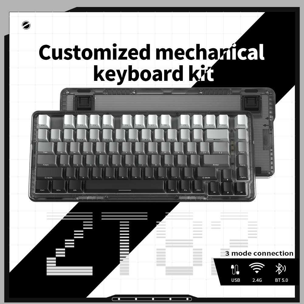 [In Stock] ZT82 Tri-Mode Wireless Full RGB Hot-Swappable Pre-Built Mechanical Keyboard