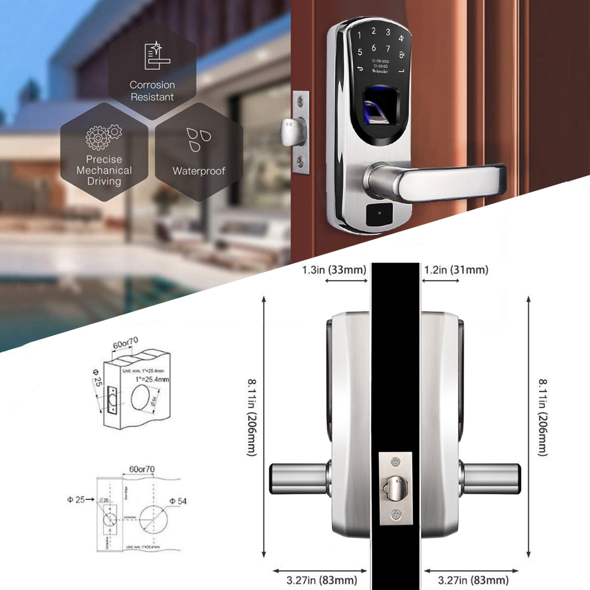 [In Stock] A60 Keyless Entry Smart Door Lock