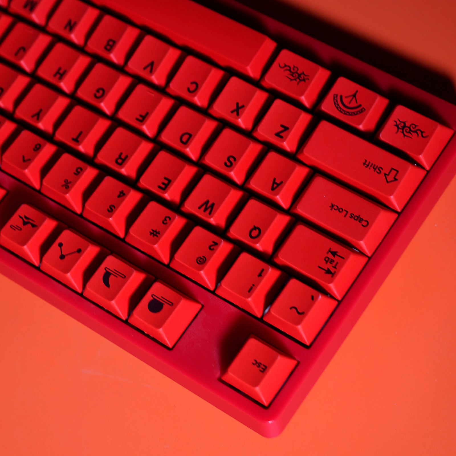 [In Stock] Red Dragon Cherry Profile Dye Sublimation PBT Keycaps