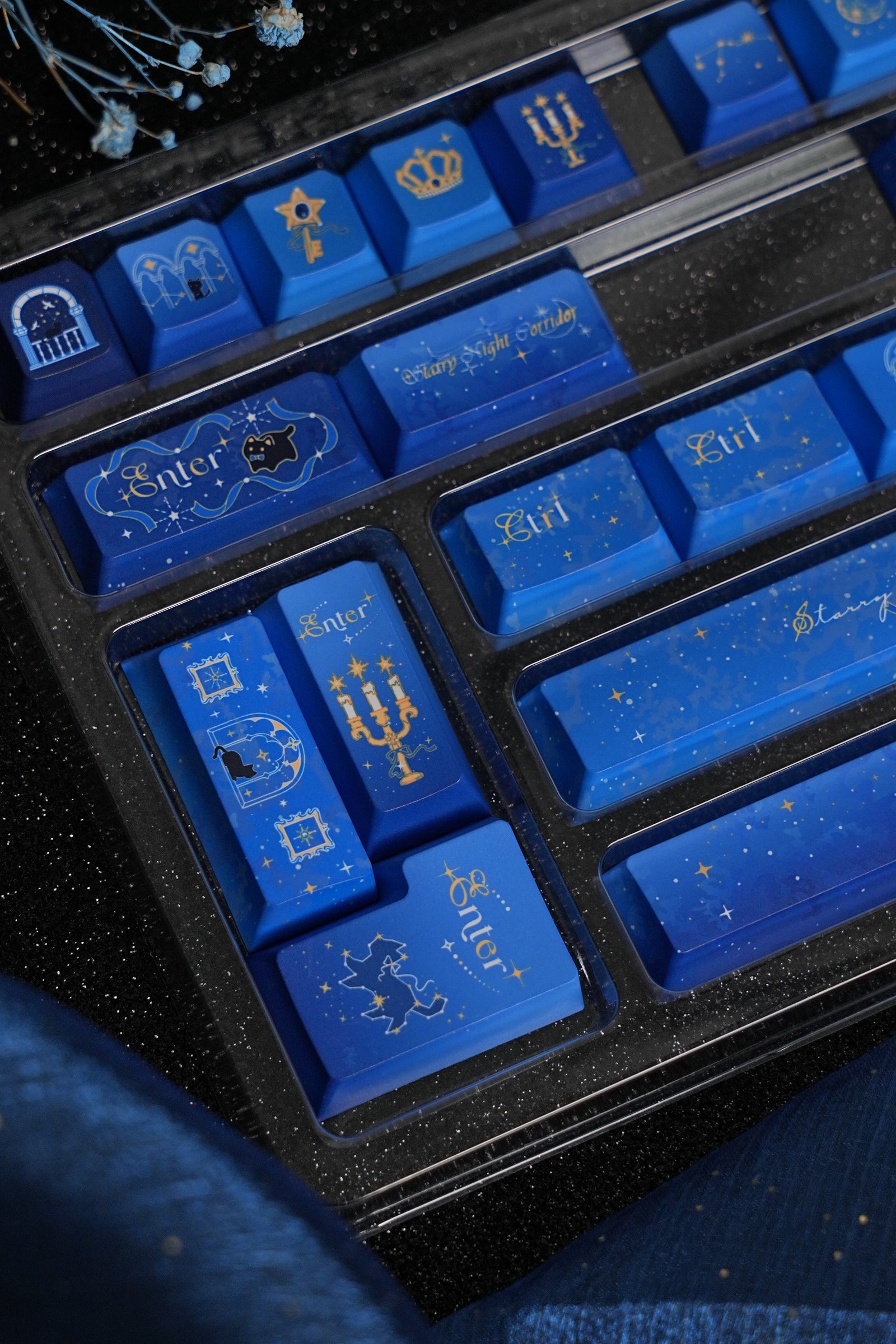 [In Stock] Starry Night Corridor  PBT Cherry Keycaps