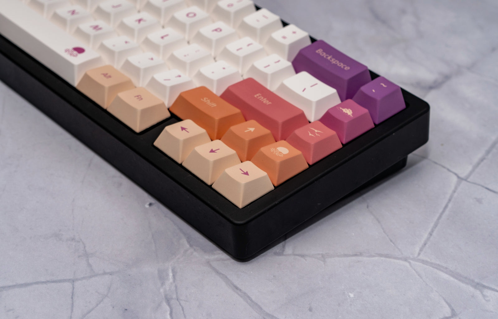 [In Stock] Carmine Cloud PBT Cherry Keycaps Set (Free Shipping To Some Countries)