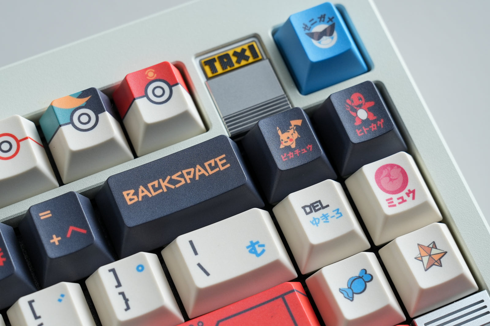 [In Stock] Pokemon Master Cherry Profile Dye Sublimation PBT Japanese Root Keycaps