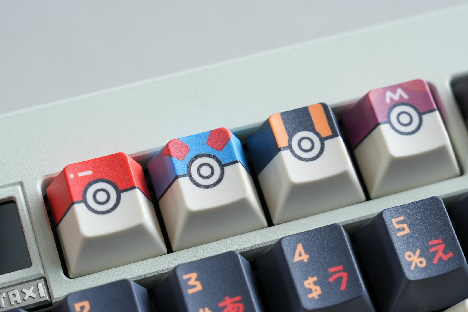 [In Stock] Pokemon Master Cherry Profile Dye Sublimation PBT Japanese Root Keycaps