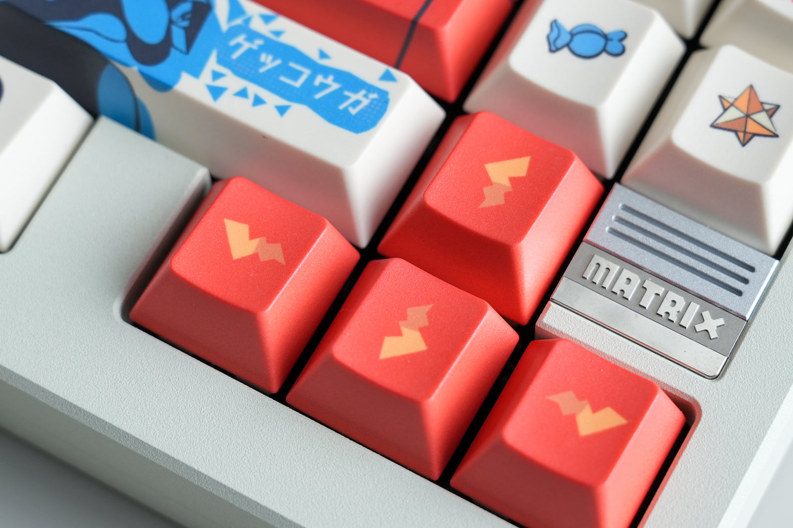 [In Stock] Pokemon Master Cherry Profile Dye Sublimation PBT Japanese Root Keycaps