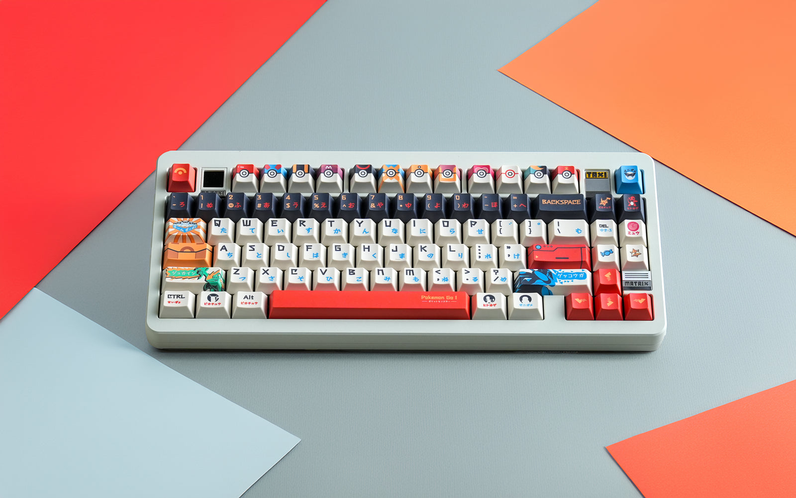 [In Stock] Pokemon Master Cherry Profile Dye Sublimation PBT Japanese Root Keycaps