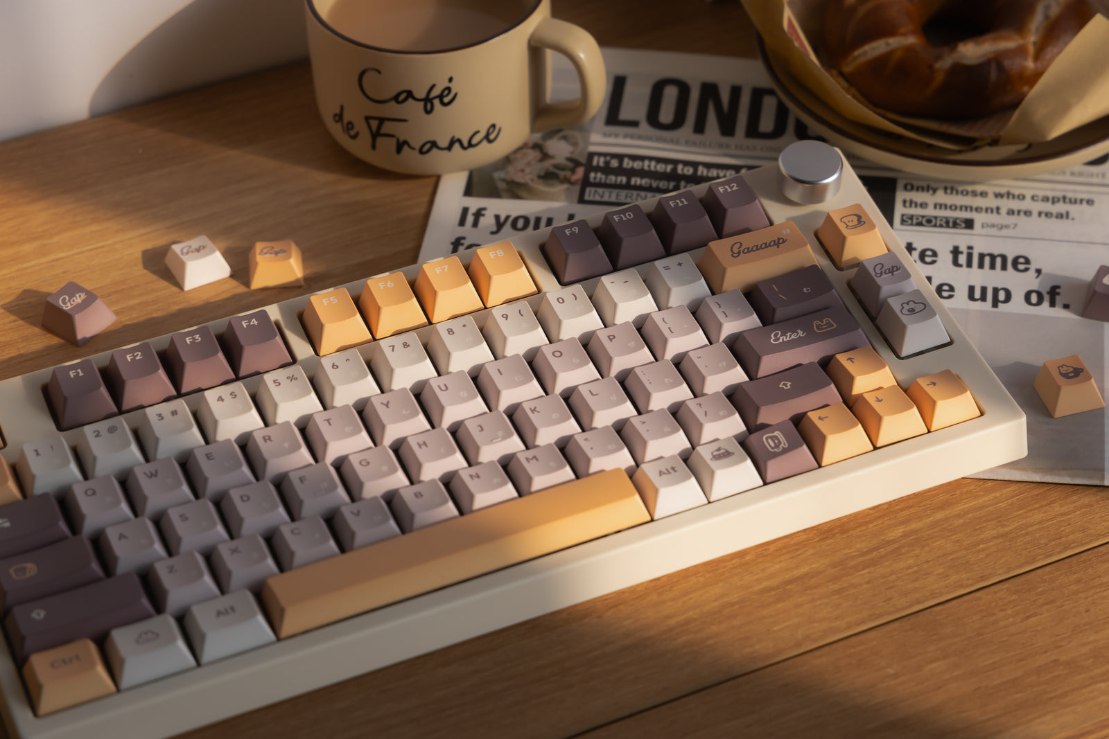 [In Stock] Gap Japanese Root Cherry PBT Keycaps