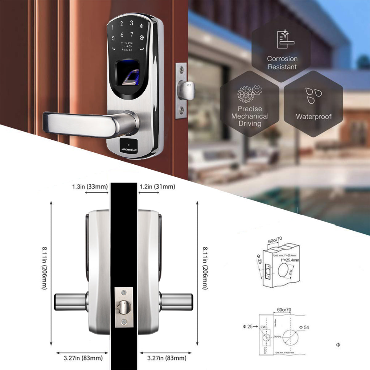 [In Stock] A60 Keyless Entry Smart Door Lock