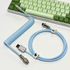 [In Stock] Macaron Handmade Mechanical Keyboard Coiled Usb-C Cable