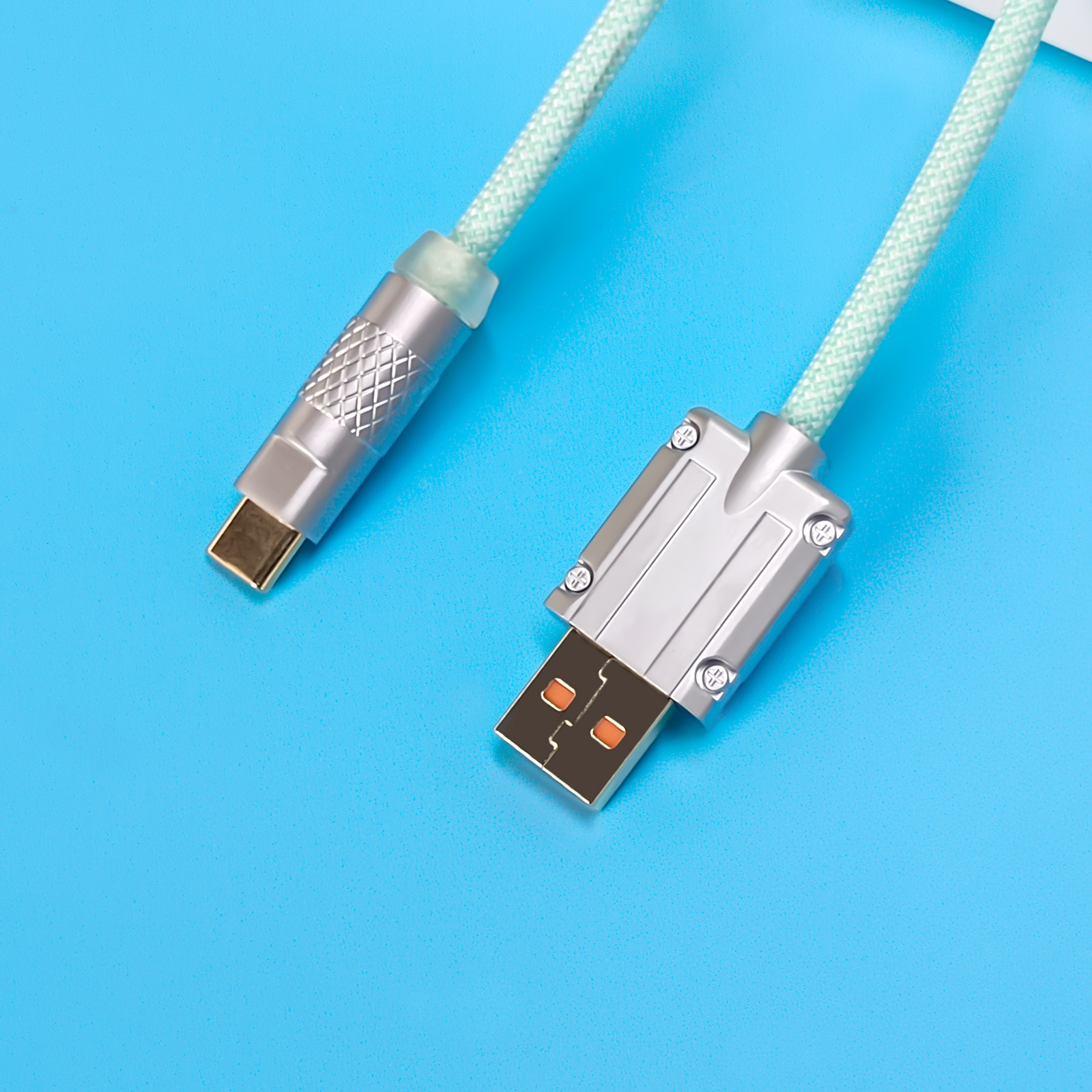 [In Stock] Macaron Handmade Coiled Usb-C Cable