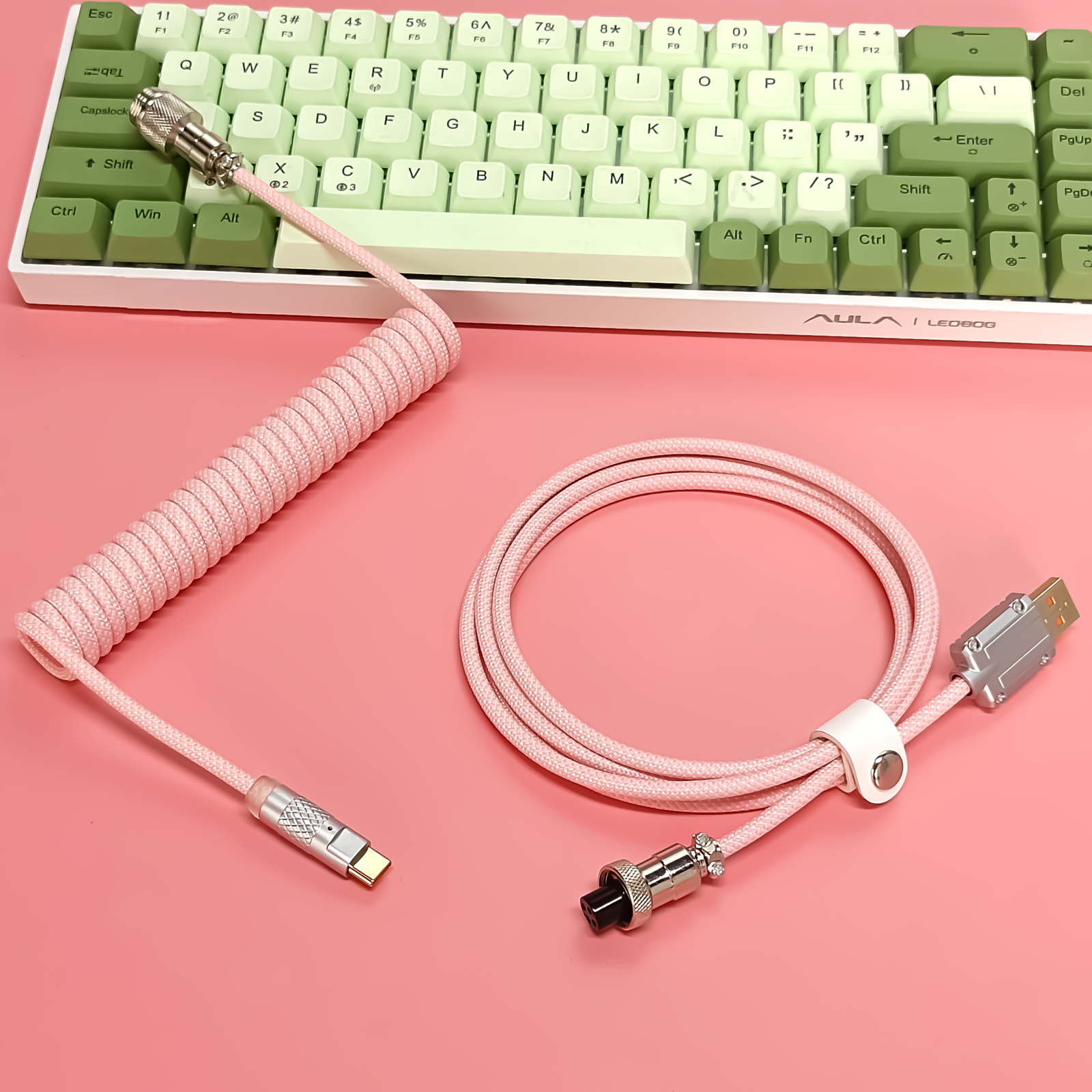 [In Stock] Macaron Handmade Coiled Usb-C Cable