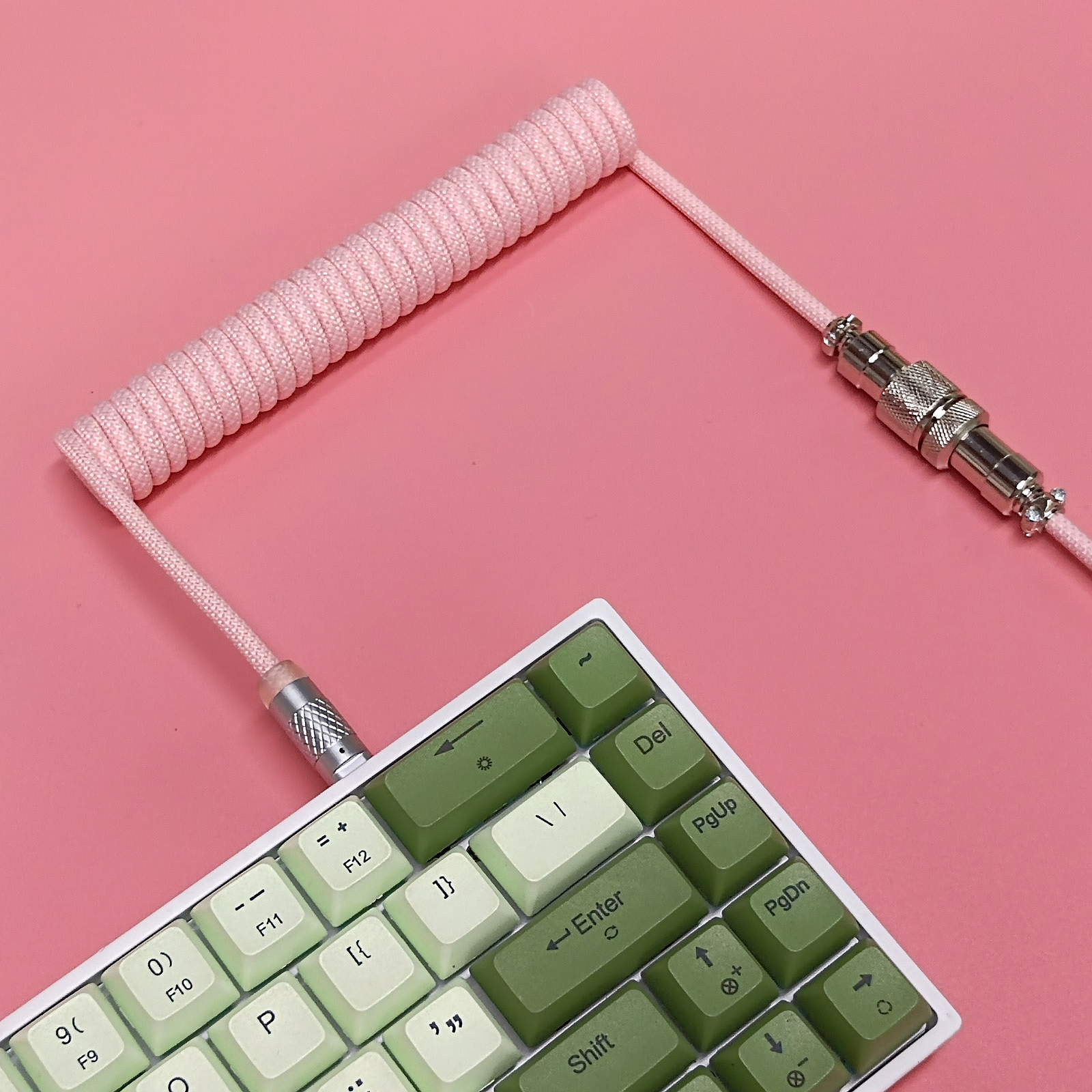 [In Stock] Macaron Handmade Mechanical Keyboard Coiled Usb-C Cable